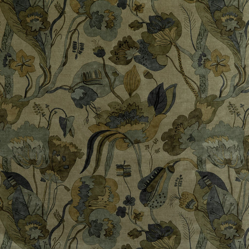 G P & J BAKER - CALIFORNIA VELVET- DENIM/MOLE - Fabric by the Yard DENIM/MOLE
