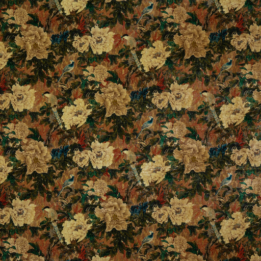 G P & J BAKER - ORIENTAL GARDEN- JEWEL - Fabric by the Yard JEWEL