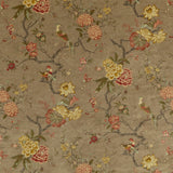 G P & J BAKER - ORIENTAL BIRD VELVET- MOLE - Fabric by the Yard