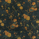 G P & J BAKER - ORIENTAL BIRD VELVET- TEAL - Fabric by the Yard