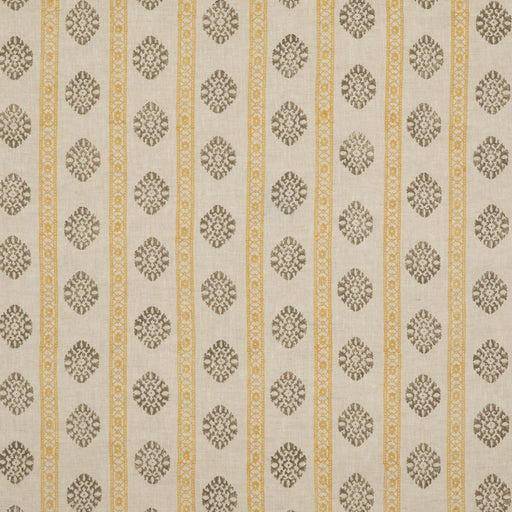 G P & J BAKER - ALMA- OCHRE/MOLE - Fabric by the Yard OCHRE/MOLE