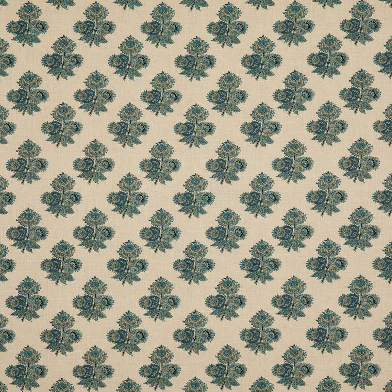 G P & J BAKER - POPPY PAISLEY- INDIGO - Fabric by the Yard INDIGO