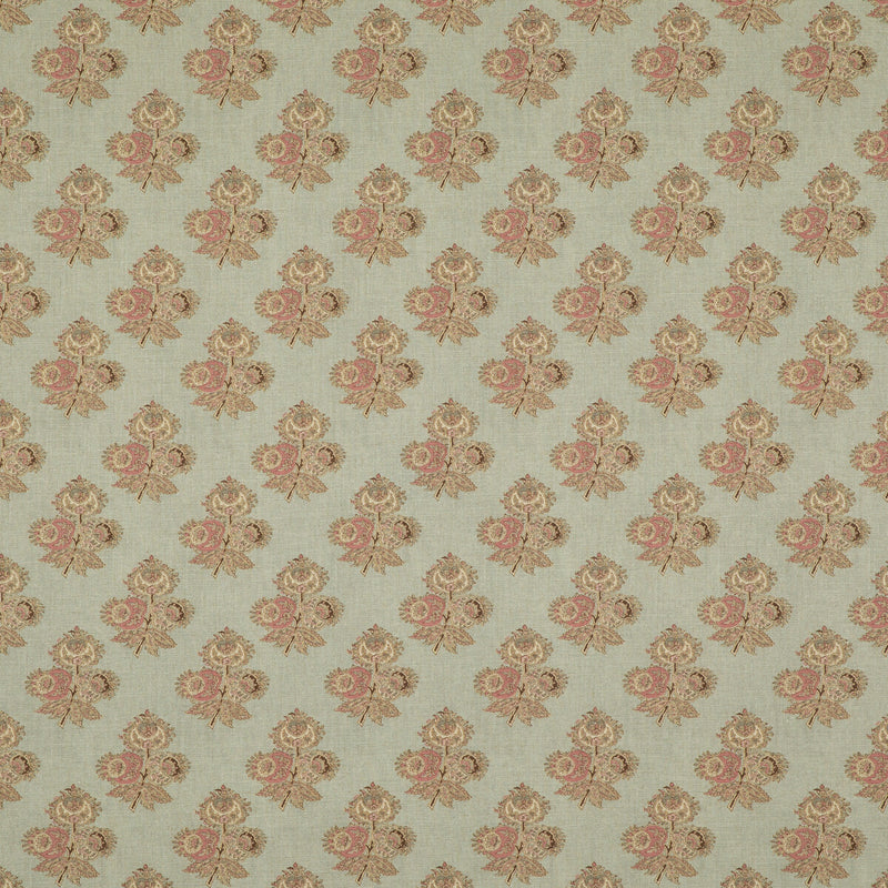 G P & J BAKER - POPPY PAISLEY- AQUA - Fabric by the Yard AQUA