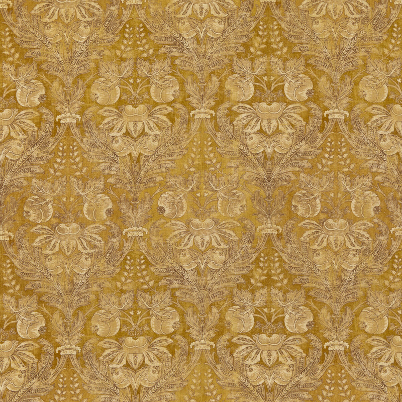 G P & J BAKER - LAPURA DAMASK- OCHRE - Fabric by the Yard OCHRE