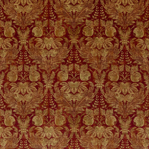G P & J BAKER - LAPURA VELVET- INDIAN RED - Fabric by the Yard INDIAN RED