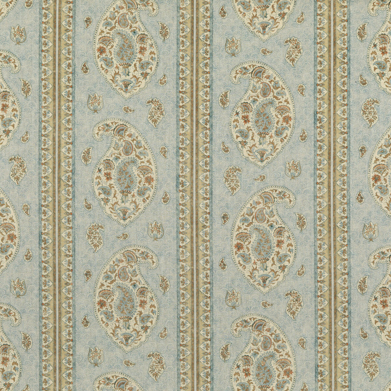 G P & J BAKER - COROMANDEL- BLUE/SAND - Fabric by the Yard BLUE/SAND