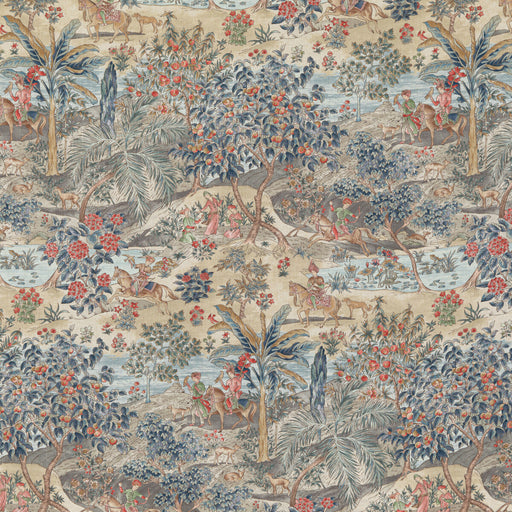 G P & J BAKER - RAMAYANA- RED/BLUE - Fabric by the Yard RED/BLUE