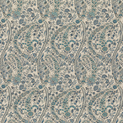 G P & J BAKER - BUKHARA PAISLEY- BLUE - Fabric by the Yard BLUE