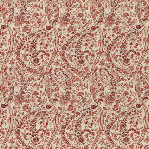G P & J BAKER - BUKHARA PAISLEY- RED - Fabric by the Yard RED