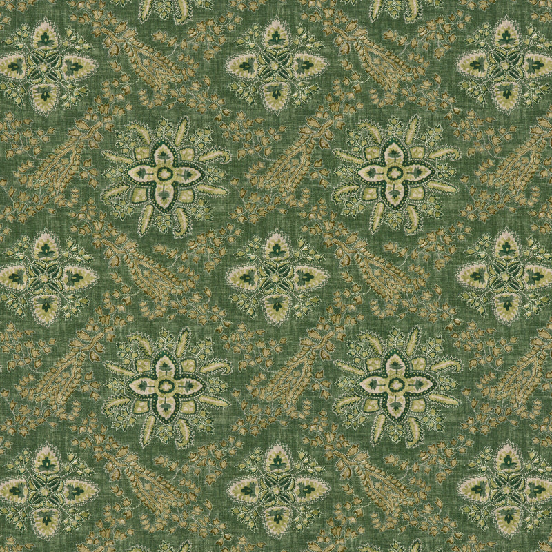 G P & J BAKER - CASHMIRA- EMERALD - Fabric by the Yard EMERALD