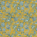 G P & J BAKER - CHIFU- OCHRE/BLUE - Fabric by the Yard