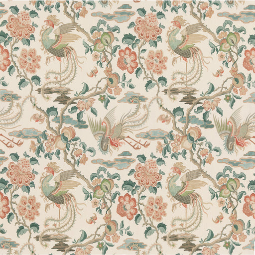G P & J BAKER - CHIFU- TEAL - Fabric by the Yard TEAL