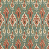G P & J BAKER - IKAT BOKHARA- TEAL - Fabric by the Yard