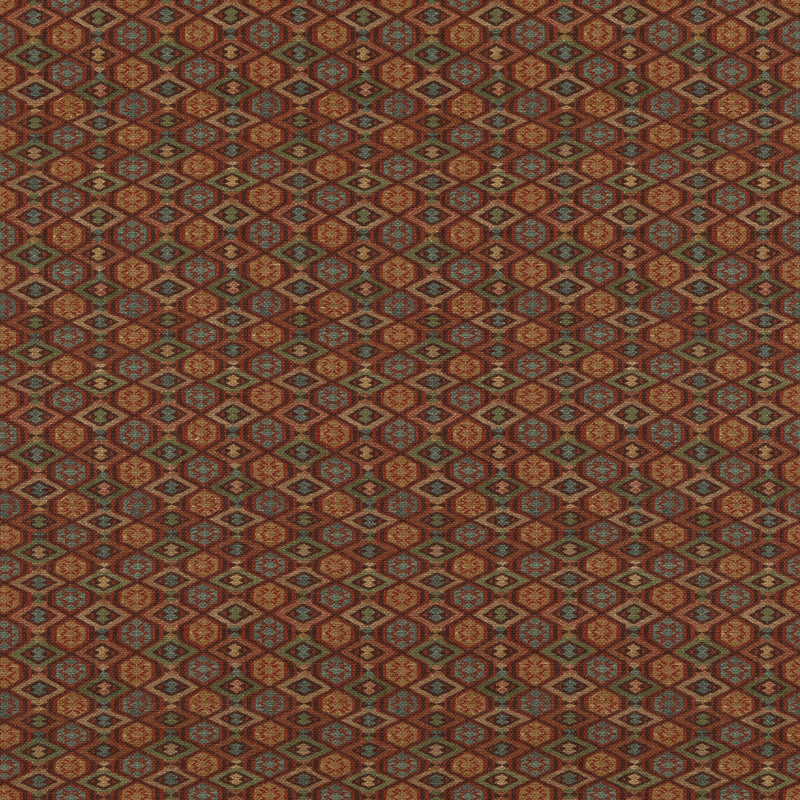 G P & J BAKER - BALFOUR- RED/GREEN - Fabric by the Yard RED/GREEN