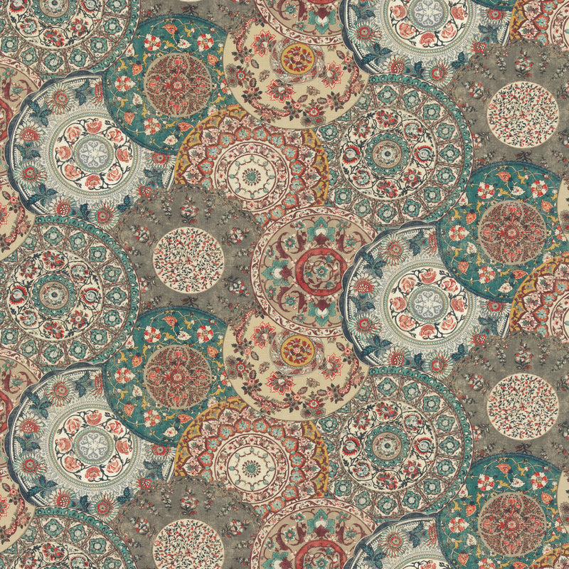 G P & J BAKER - IMARI- TEAL - Fabric by the Yard TEAL