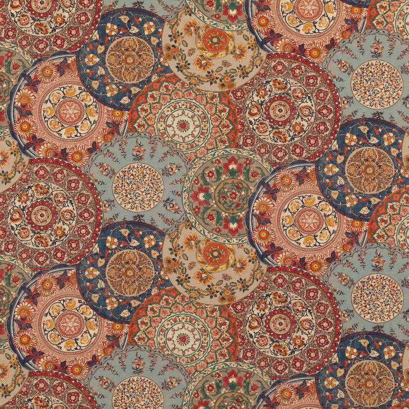 G P & J BAKER - IMARI- RED/INDIGO - Fabric by the Yard RED/INDIGO