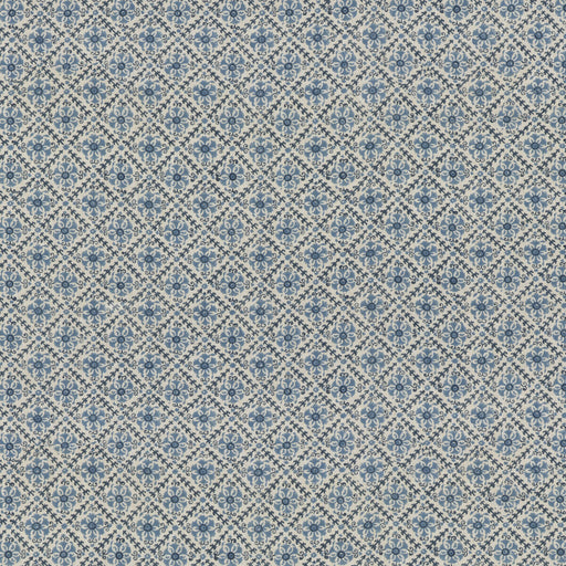 G P & J BAKER - CAMDEN TRELLIS- BLUE - Fabric by the Yard BLUE