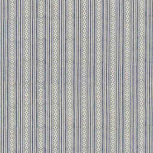 G P & J BAKER - EBURY STRIPE- BLUE - Fabric by the Yard BLUE