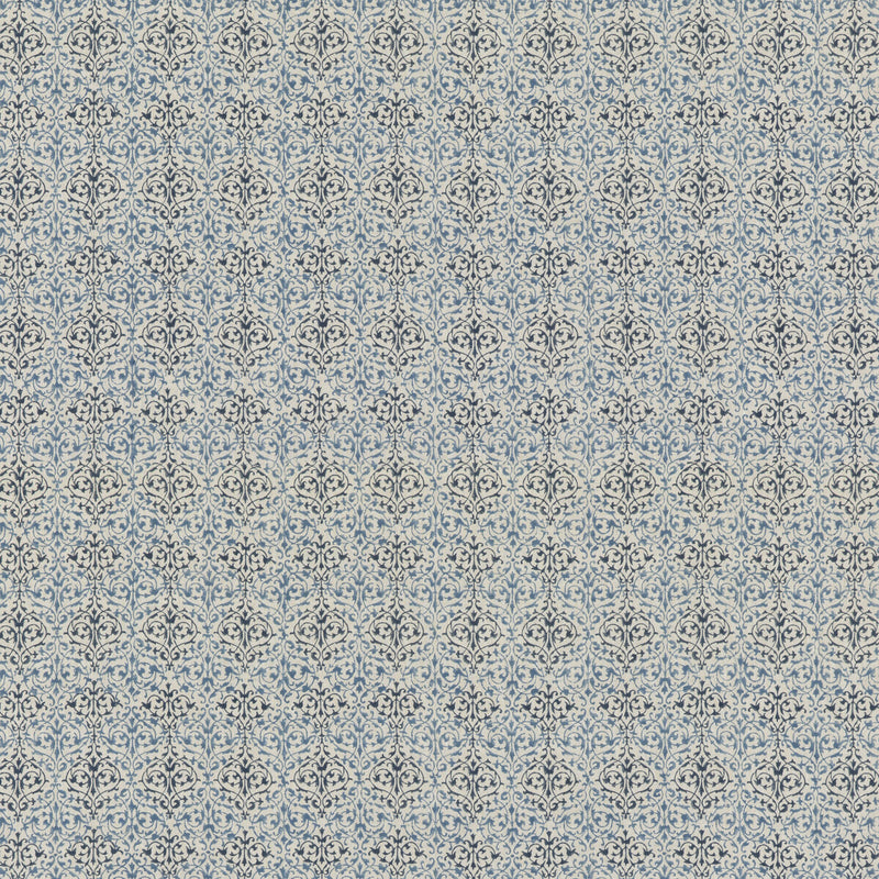 G P & J BAKER - ARABESQUE-  BLUE - Fabric by the Yard BLUE