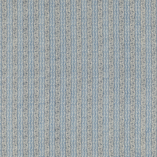 G P & J BAKER - TETBURY STRIPE- BLUE - Fabric by the Yard BLUE