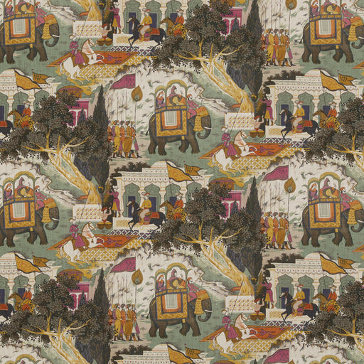 G P & J BAKER - SHALIMAR- AQUA - Fabric by the Yard AQUA