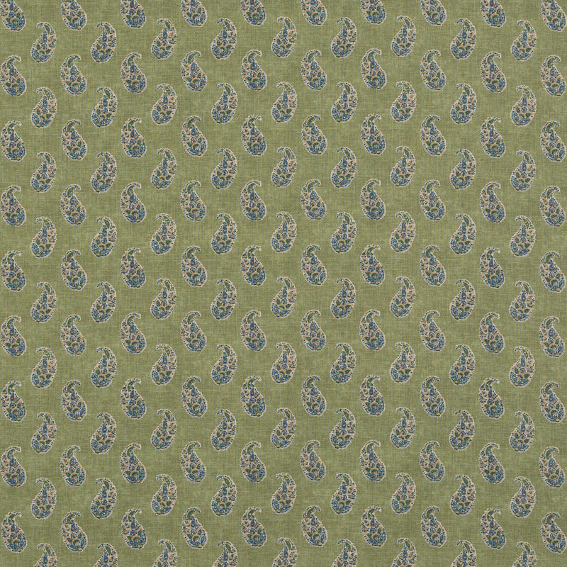 G P & J BAKER - PATOLA PAISLEY- EMERALD - Fabric by the Yard EMERALD
