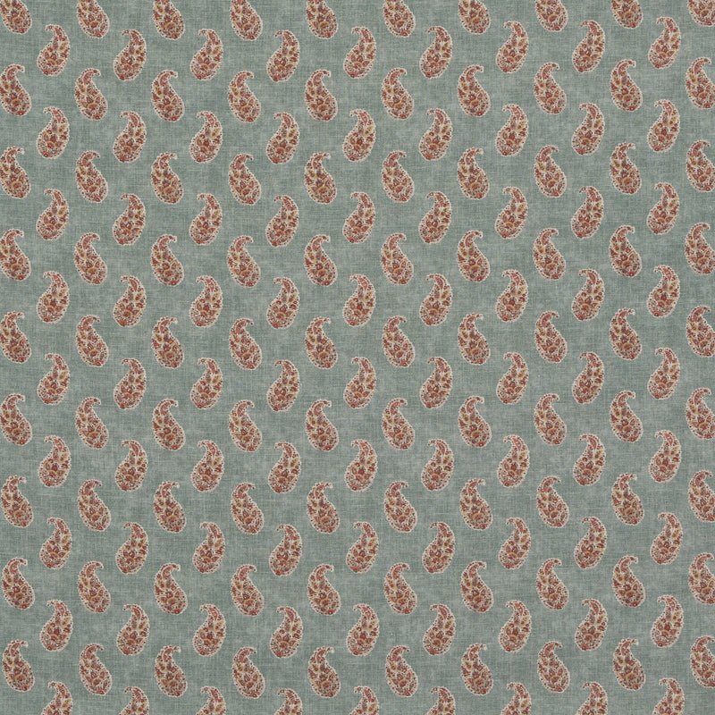 G P & J BAKER - PATOLA PAISLEY- AQUA - Fabric by the Yard AQUA