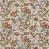 G P & J BAKER - INDIENNE FLOWER- RED/TEAL - Fabric by the Yard