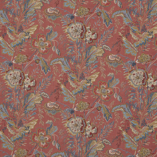 G P & J BAKER - INDIENNE FLOWER- RED - Fabric by the Yard RED