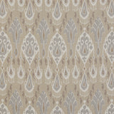 G P & J BAKER - IKAT BOKHARA LINEN- PARCHMENT - Fabric by the Yard