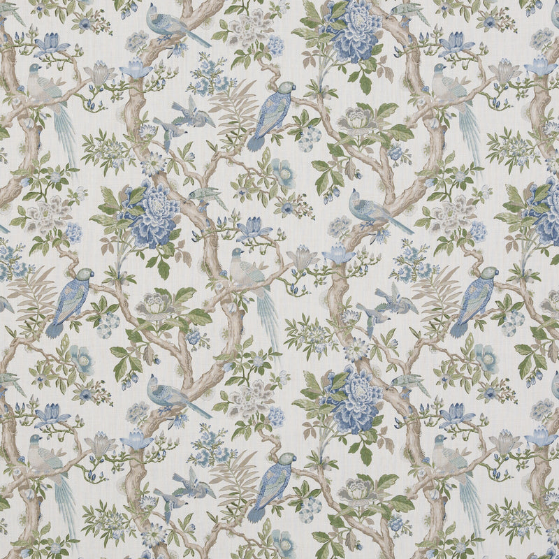 G P & J BAKER - ELTHAM- BLUE - Fabric by the Yard BLUE