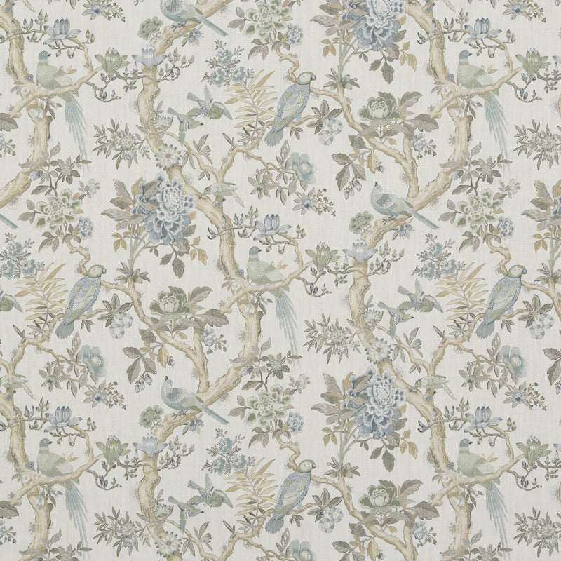 G P & J BAKER - ELTHAM- AQUA - Fabric by the Yard AQUA