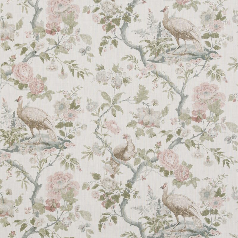 G P & J BAKER - BROUGHTON ROSE- BLUSH - Fabric by the Yard BLUSH