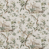 G P & J BAKER - BROUGHTON ROSE- GREEN - Fabric by the Yard