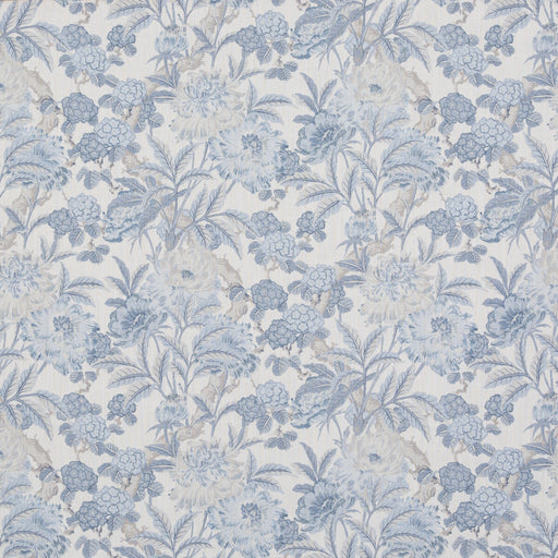 G P & J BAKER - SUMMER PEONY- BLUE - Fabric by the Yard BLUE