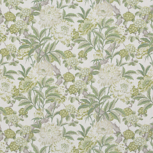 G P & J BAKER - SUMMER PEONY- GREEN - Fabric by the Yard GREEN