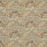 G P & J BAKER - RUSKIN COTTON- TEAL - Fabric by the Yard