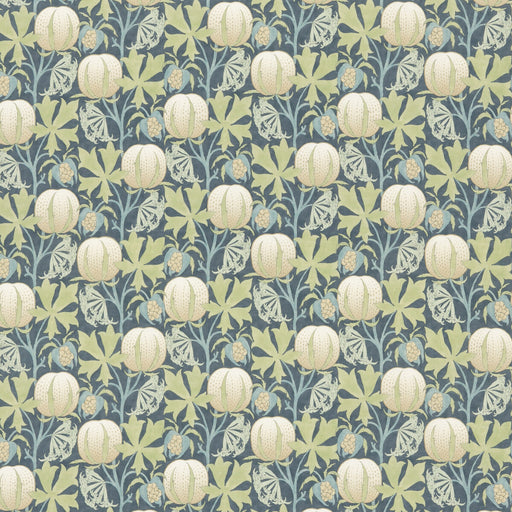 G P & J BAKER - PUMPKINS COTTON- GREEN/BLUE - Fabric by the Yard GREEN/BLUE