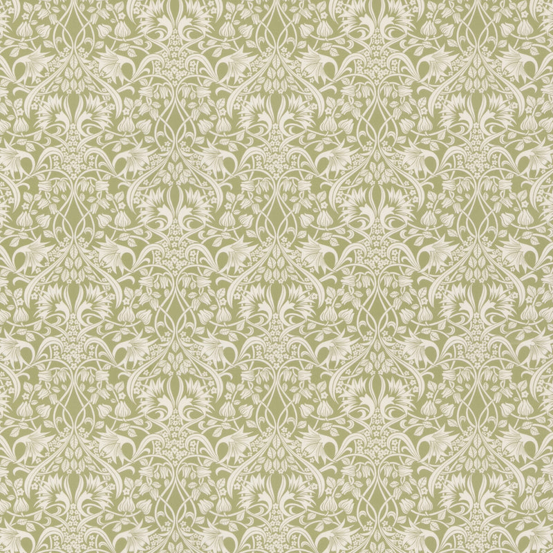 G P & J BAKER - FRITILLERIE COTTON- GREEN - Fabric by the Yard GREEN