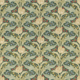 G P & J BAKER - TULIP & JASMINE COTTON- EMERALD - Fabric by the Yard