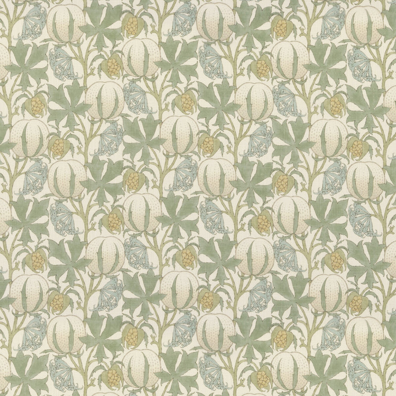 G P & J BAKER - PUMPKINS- AQUA - Fabric by the Yard AQUA