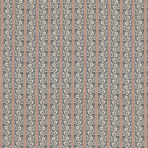 G P & J BAKER - BIBURY- INDIGO/RED - Fabric by the Yard INDIGO/RED
