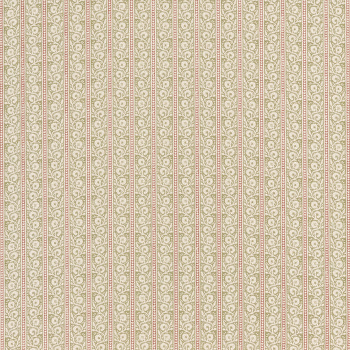 G P & J BAKER - BIBURY- GREEN/RED - Fabric by the Yard GREEN/RED