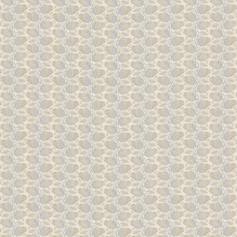 G P & J BAKER - CALCOT- BLUE/SAND - Fabric by the Yard BLUE/SAND