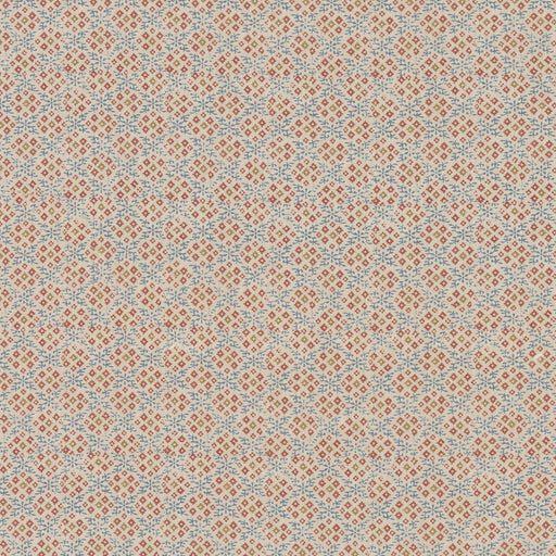 G P & J BAKER - GRANTLY- INDIGO/RED - Fabric by the Yard INDIGO/RED