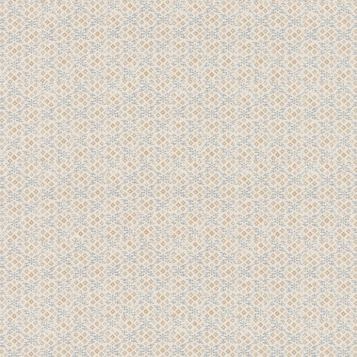 G P & J BAKER - GRANTLY- BLUE/SAND - Fabric by the Yard BLUE/SAND
