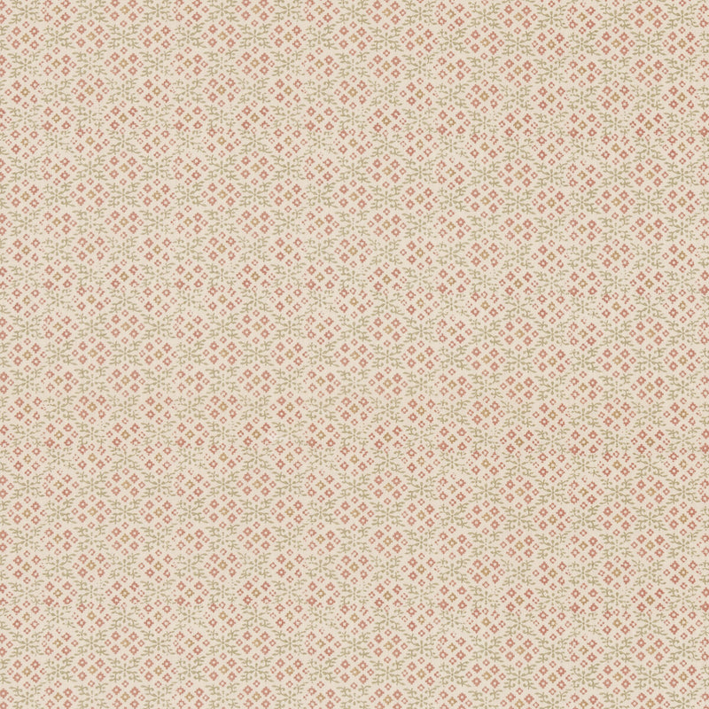 G P & J BAKER - GRANTLY- GREEN/RED - Fabric by the Yard GREEN/RED