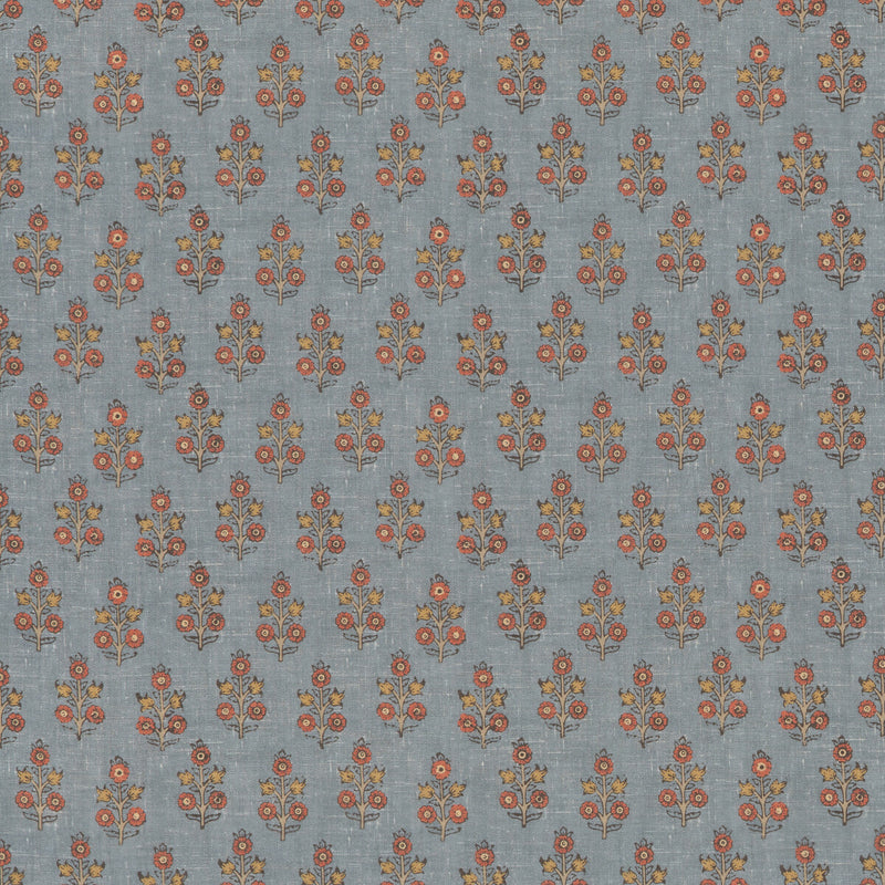 G P & J BAKER - POPPY SPRIG- DENIM - Fabric by the Yard DENIM