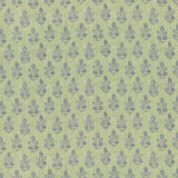 G P & J BAKER - POPPY SPRIG- GREEN/BLUE - Fabric by the Yard