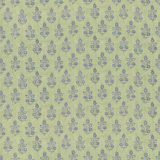 G P & J BAKER - POPPY SPRIG- GREEN/BLUE - Fabric by the Yard GREEN/BLUE